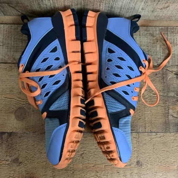 Reebok Realflex 3D Fuseframe Running Shoes Blue Orange Size 7 - Picture 3 of 9